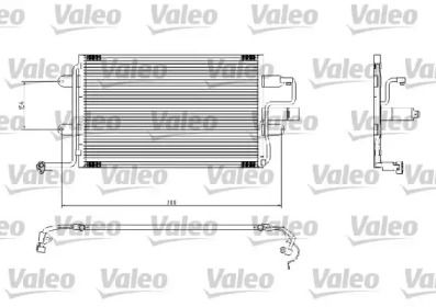 Радиатор кондиционера на Сеат Толедо  Valeo 817244.