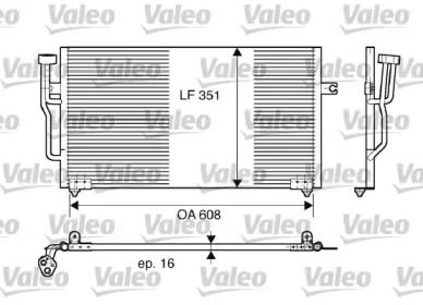 Радиатор кондиционера на Volvo V40  Valeo 817559.