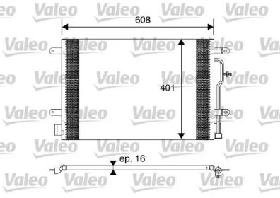 Радиатор кондиционера Valeo 817569.