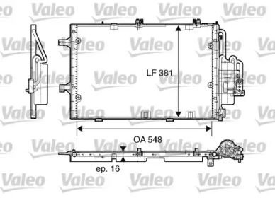 Радиатор кондиционера на Opel Combo  Valeo 817609.