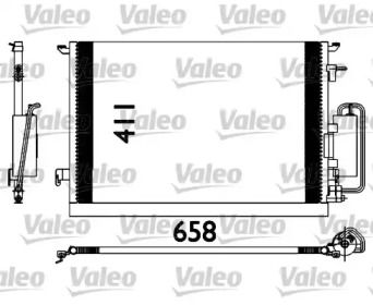 Радиатор кондиционера на SAAB 9-3  Valeo 817647.