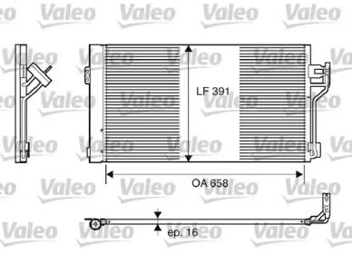 Радиатор кондиционера Valeo 817842.