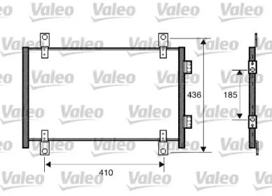 Радиатор кондиционера Valeo 818018.