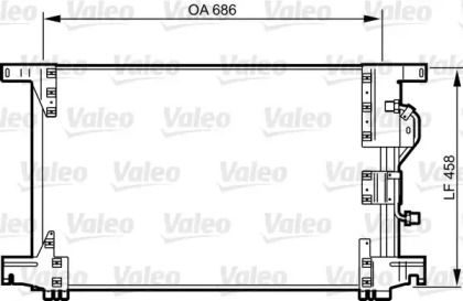 Радиатор кондиционера Valeo 818034.