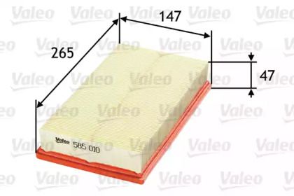 Воздушный фильтр Valeo 585010.
