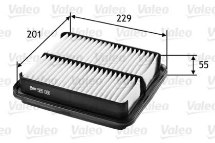 Воздушный фильтр на Suzuki Vitara  Valeo 585086.