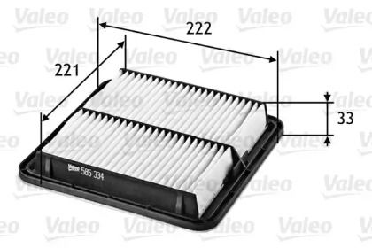 Воздушный фильтр на Subaru Legacy  Valeo 585334.