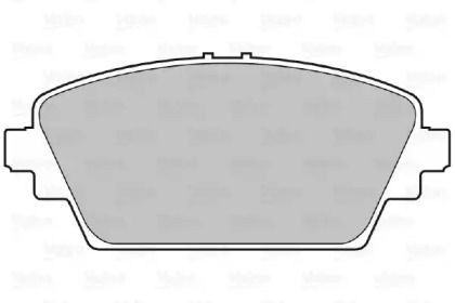 Передние тормозные колодки на Ниссан Примера  Valeo 598436.