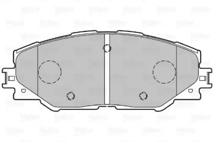 Передние тормозные колодки на Toyota Prius  Valeo 301078.