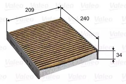Вугільний фільтр салону Valeo 701027.
