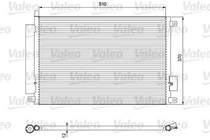Радиатор кондиционера на Ford KA  Valeo 814155.