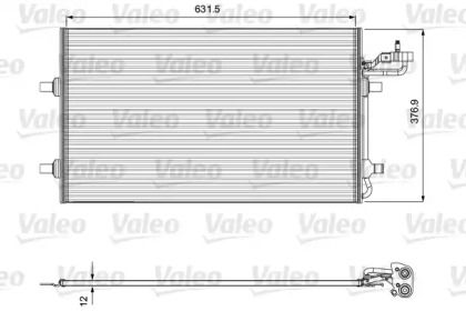 Радіатор кондиціонера на Volvo V50  Valeo 814323.