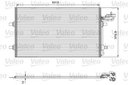 Радіатор кондиціонера на Volvo C30  Valeo 814324.