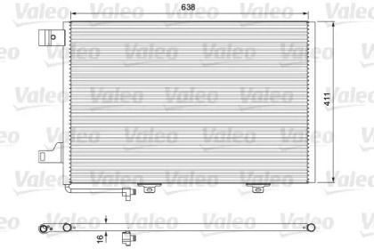 Радиатор кондиционера на Mercedes-Benz B-Class  Valeo 814376.
