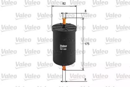 Топливный фильтр Valeo 587022.