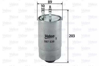 Топливный фильтр Valeo 587536.