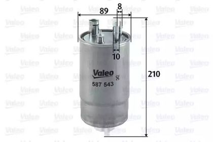 Топливный фильтр Valeo 587543.