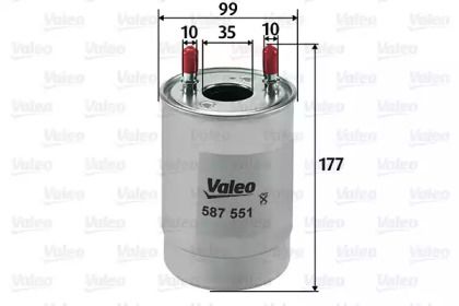 Топливный фильтр Valeo 587551.