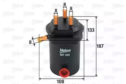 Топливный фильтр Valeo 587555.