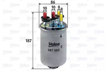 Топливный фильтр Valeo 587562.