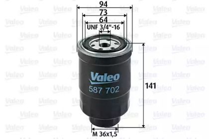 Топливный фильтр на Nissan Primera  Valeo 587702.