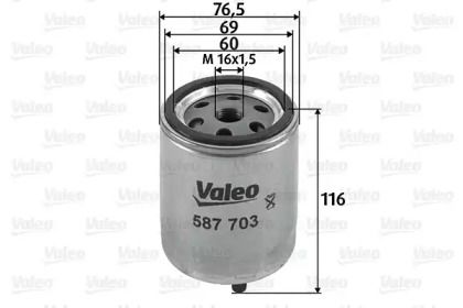 Топливный фильтр на Renault Master  Valeo 587703.