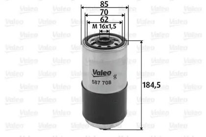 Топливный фильтр на Volvo 850  Valeo 587708.