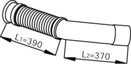 Приемная труба глушителя Dinex 53252.