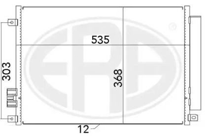 Радіатор кондиціонера Era 667008.