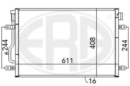 Радиатор кондиционера на Audi A4 B6 Era 667060.