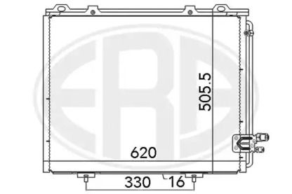 Радіатор кондиціонера на Мерседес E280 Era 667103.