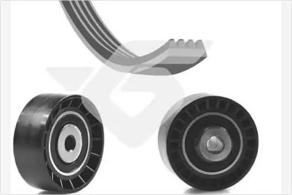 Комплект приводного ременя на Renault Kangoo  Hutchinson KHV 151.