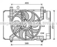 Вентилятор охлаждения радиатора на Nissan Juke  Ava DN7532.