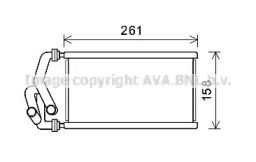 Радиатор печки Ava HDA6294.