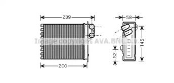 Радіатор печі Ava RTA6398.