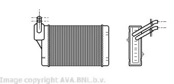 Радиатор печки на Фольксваген Джетта  Ava VW6069.