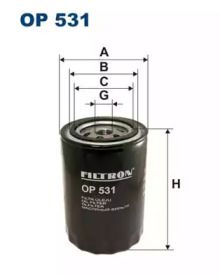 Масляный фильтр на Опель Омега  Filtron OP531.