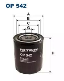 Масляный фильтр на Форд Сиерра  Filtron OP542.