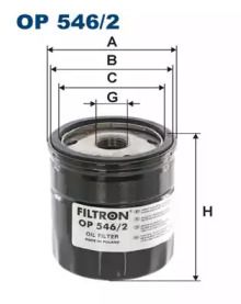 Масляний фільтр на Ford Edge  Filtron OP546/2.