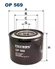 Масляный фильтр на Вольво С80  Filtron OP569.