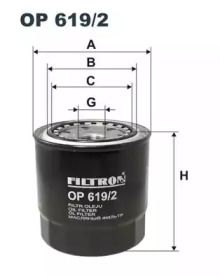 Масляный фильтр на Тайота Авенсис Версо  Filtron OP619/2.
