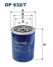 Масляный фильтр на Hyundai H-1  Filtron OP632/7.