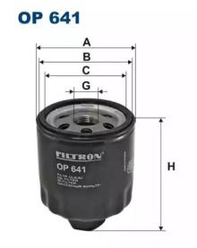 Масляный фильтр на Фольксваген Кадди  Filtron OP641.