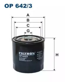 Масляный фильтр на Рено Меган 3 Filtron OP642/3.