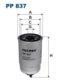 Топливный фильтр Filtron PP837.