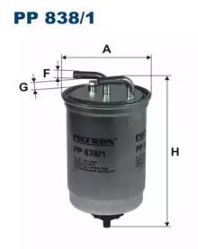 Топливный фильтр Filtron PP838/1.