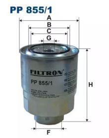 Топливный фильтр на Toyota Verso  Filtron PP855/1.