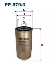 Топливный фильтр на Джип Чероки  Filtron PP879/3.