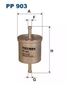 Топливный фильтр на Инфинити Ку икс 4  Filtron PP903.