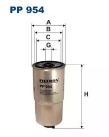 Топливный фильтр на Альфа Ромео 145  Filtron PP954.